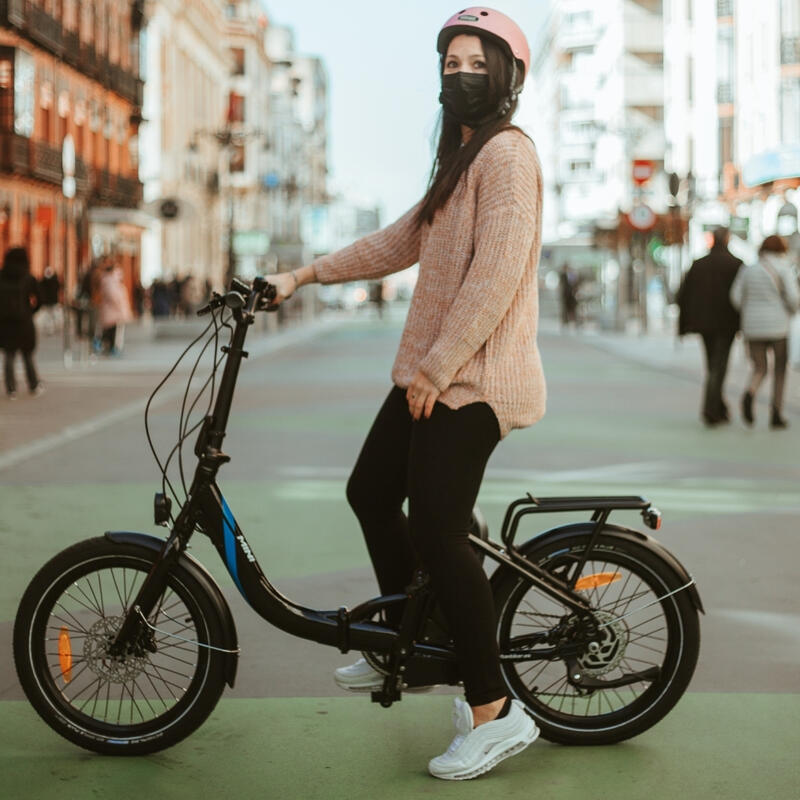 plotseling Uitstekend moe URBANBIKER MINI T URBANBIKER E-BIKE VOUWFIETS, UNISEX E-BIKE IN ZWART 20" |  Decathlon