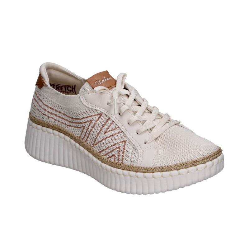 Zapatillas Mujer Skechers Wilshire Blvd - Bellevue Beige 3/4