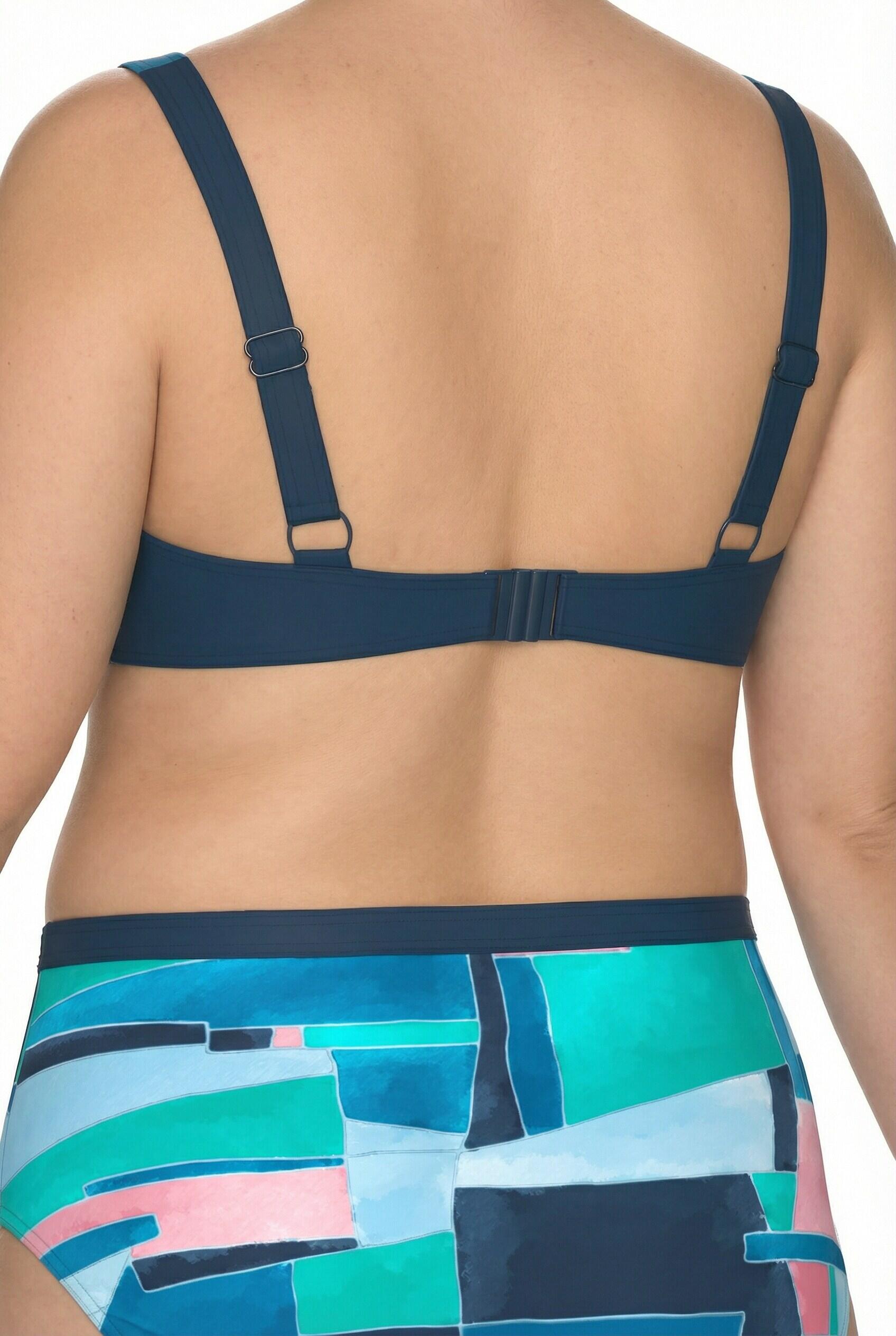 Dames Bikini grafische print zachte cups verstelbare bandjes 4/7
