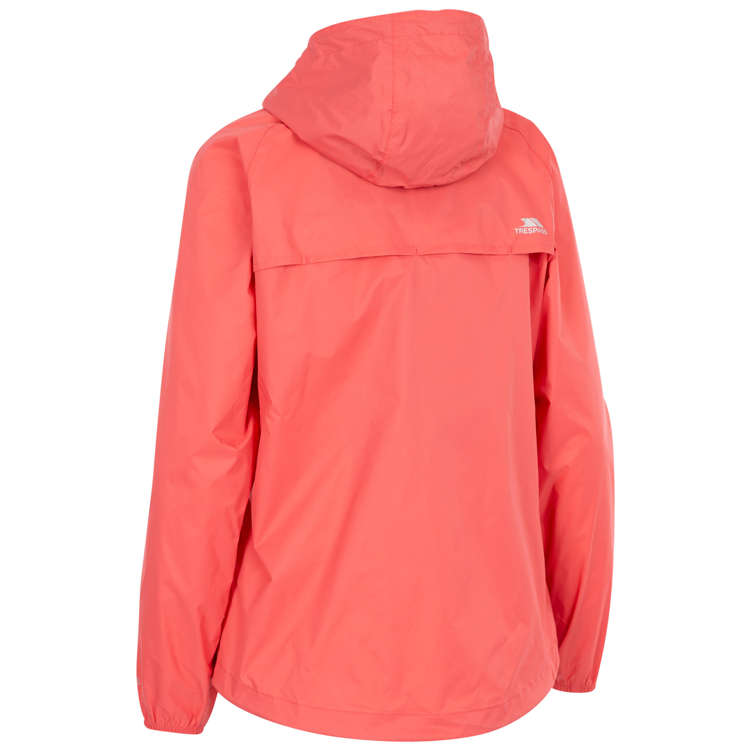 Chaqueta impermeable con capucha y cremallera para mujer Trespass Qikpac 2/3