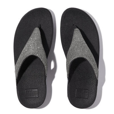Fitflop fitflop lulu shimmerlux toe-post sandals tin 40