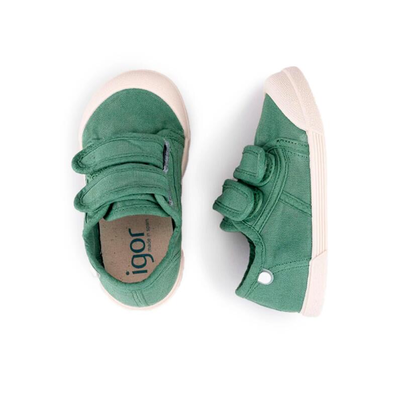Zapatillas Lona NiÑo Igor  Verde 4/4