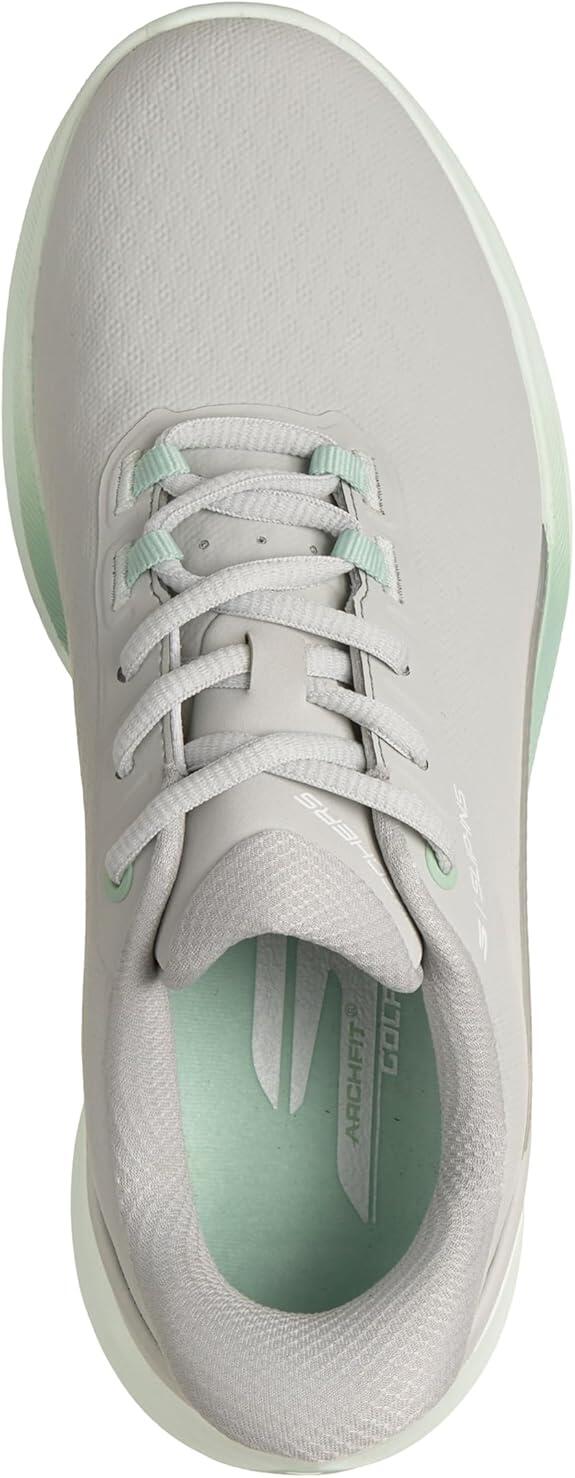 Skechers Golf Pure SI, Zapatos de Golf para Mujer, Gris Claro 5/6