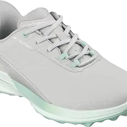 Skechers Golf Pure SI, chaussures de golf pour femme, gris clair