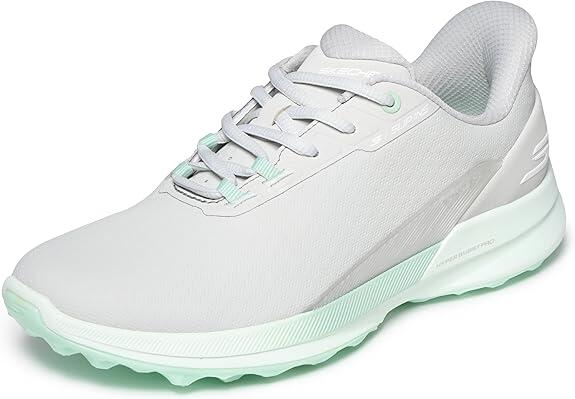 Skechers Golf Pure SI, Zapatos de Golf para Mujer, Gris Claro 4/6