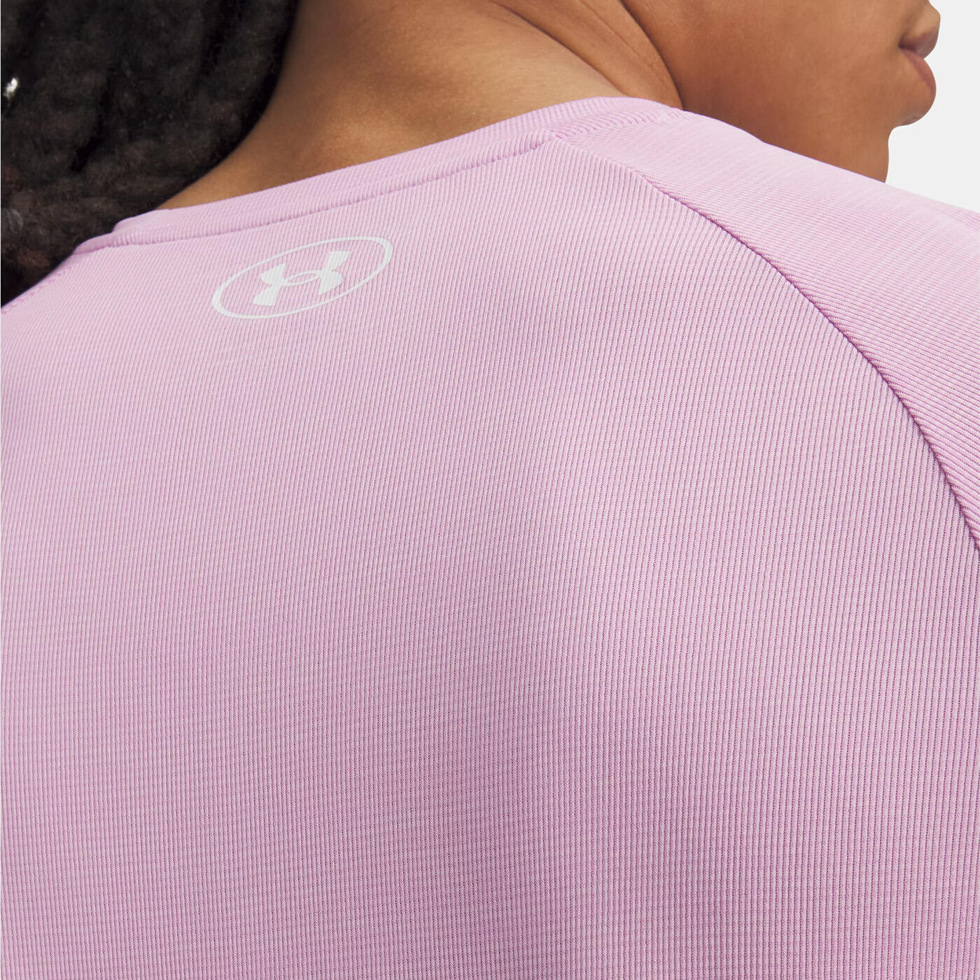 Under Armour Ua Tech™ Textured Heren T‑shirt Korte Mouw Dawn Pink 3/3