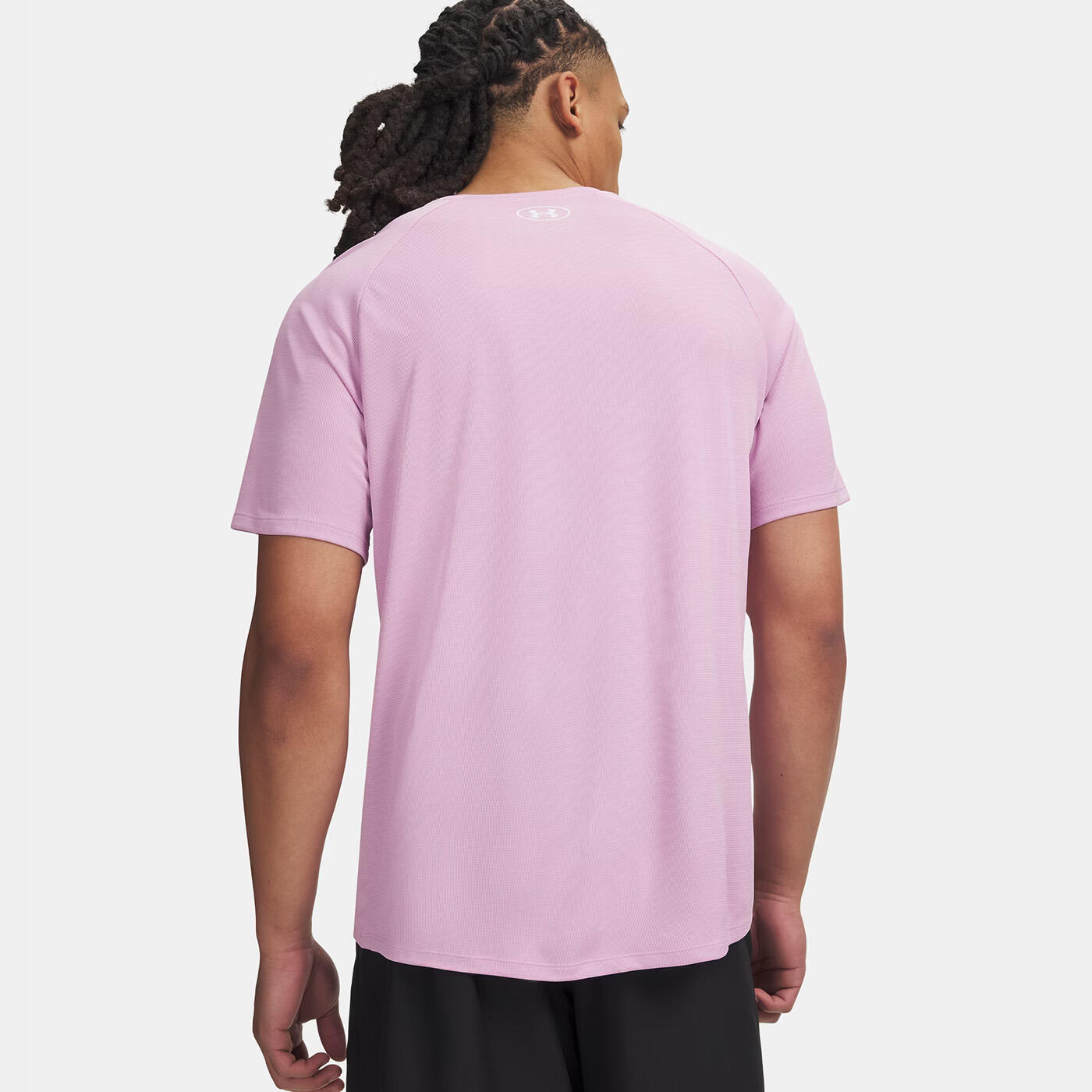 Under Armour Ua Tech™ Textured Heren T‑shirt Korte Mouw Dawn Pink 2/3