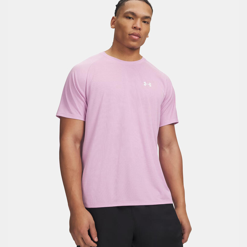 Under Armour UA Tech™ Textured Short Sleeve T‑Shirt Men Dawn Pink