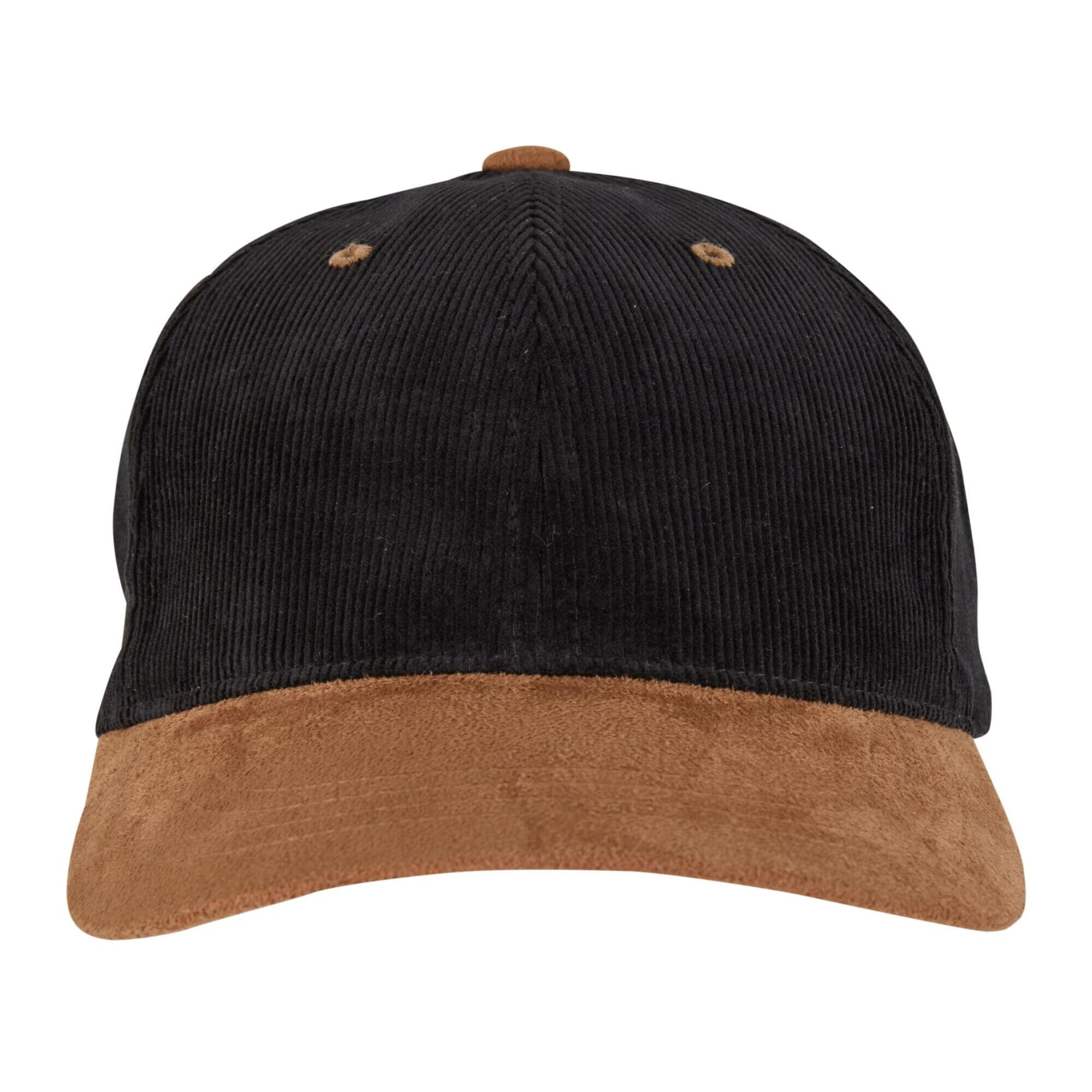 "Corduroy Suade" Kappe für HerrenDamen Unisex Damen und Herren Schwarz/Karamell 3/4