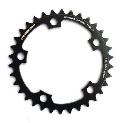 Kettingblad shimano/sram/fsa type s dural 9/10v 36t steek 110 zwart