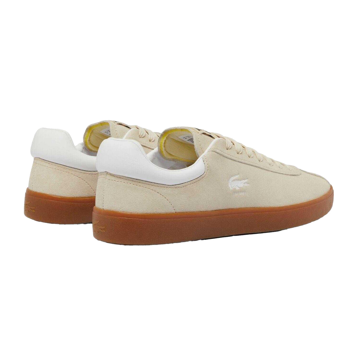 Mens Baseshot Suede Trainers (Beige) 2/4