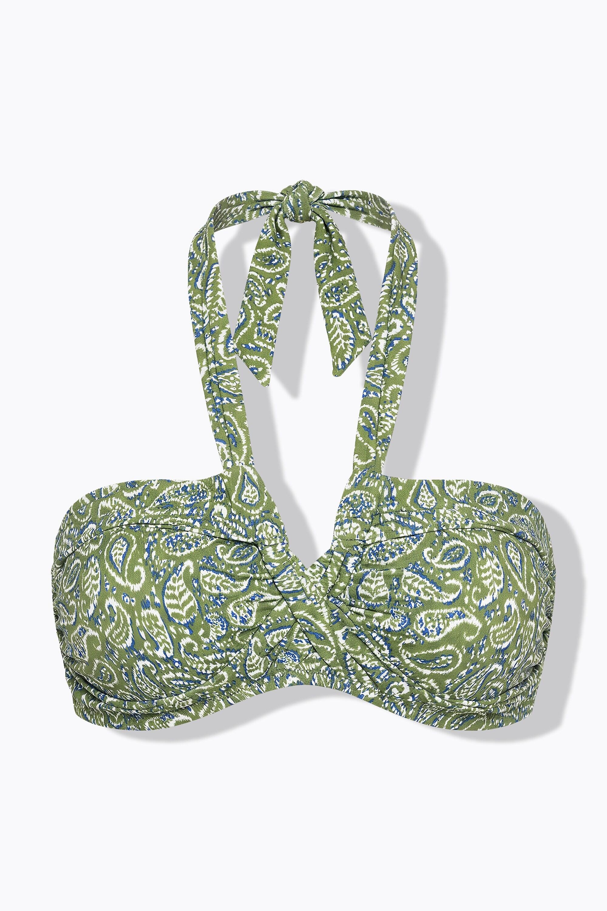 Femme Haut de bikini imprimé cachemire coques souples noué autour du cou 6/6