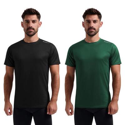 Hardloopshirt korte mouwen heren t-shirt hardlopen rood