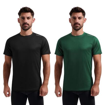 Laufshirt Kurzarm Herren Atmungsaktiv Sport-T-Shirt