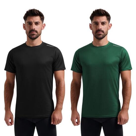 Laufshirt Kurzarm Herren Atmungsaktiv Sport-T-Shirt