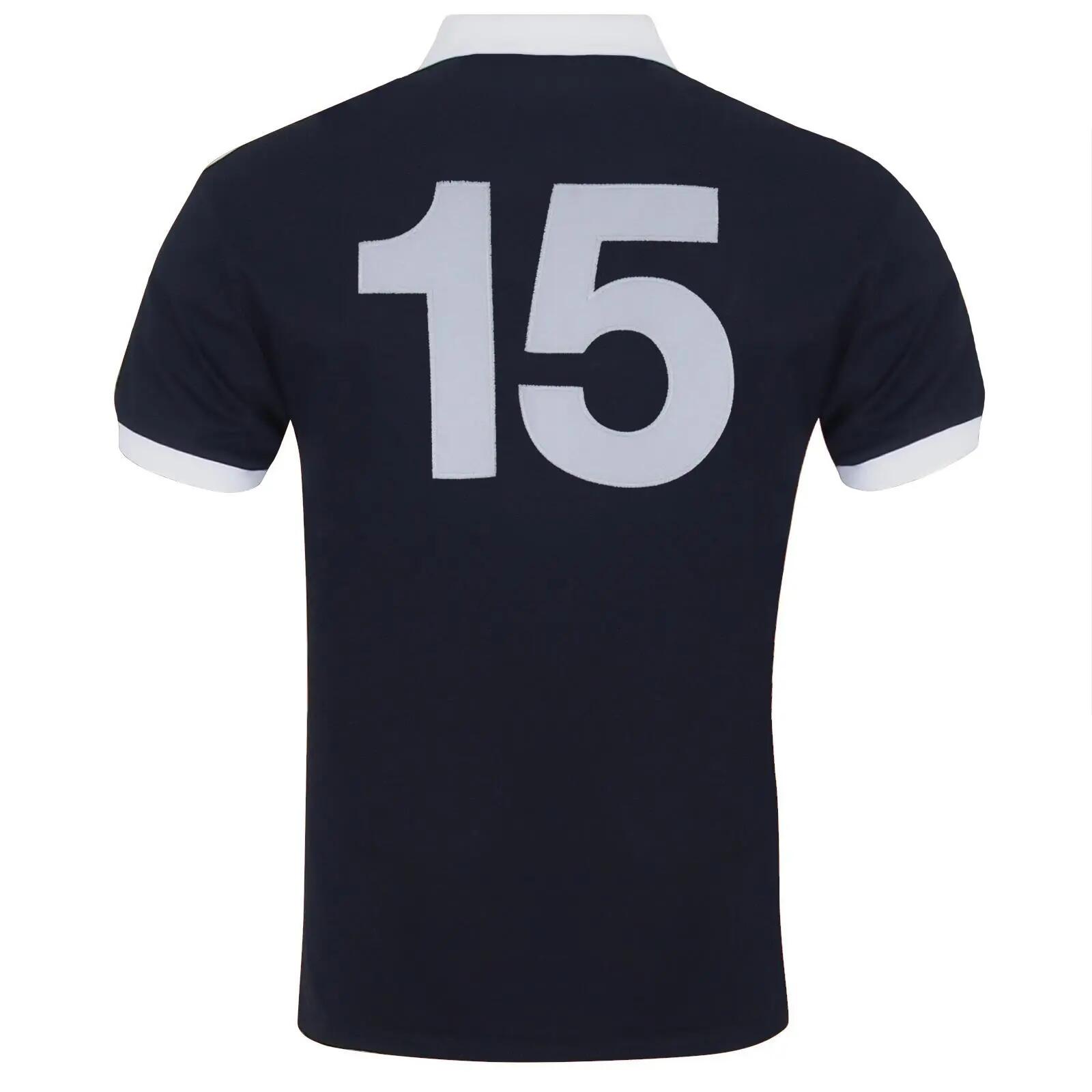 Mens 1978 Retro Collared TShirt (Navy Blue) 2/4