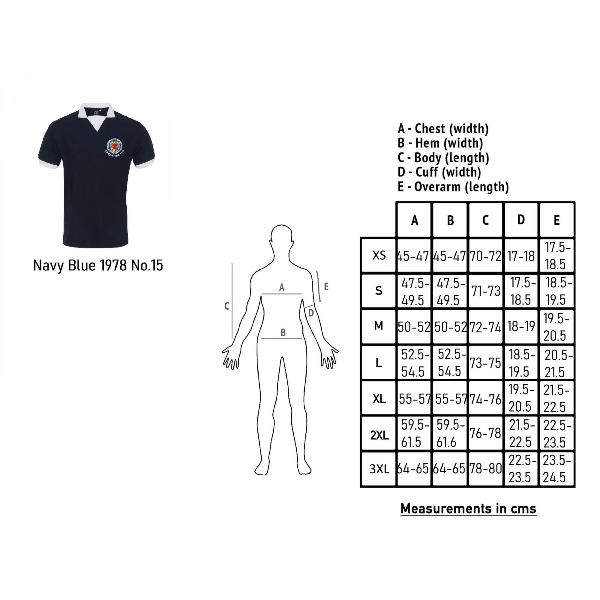 Mens 1978 Retro Collared TShirt (Navy Blue) 4/4