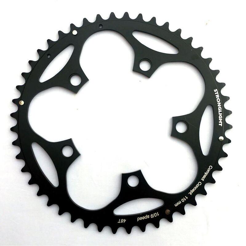 Plateau Shimano/Sram/FSA Type S Dural 9/10S 48T Pas 110 Noir