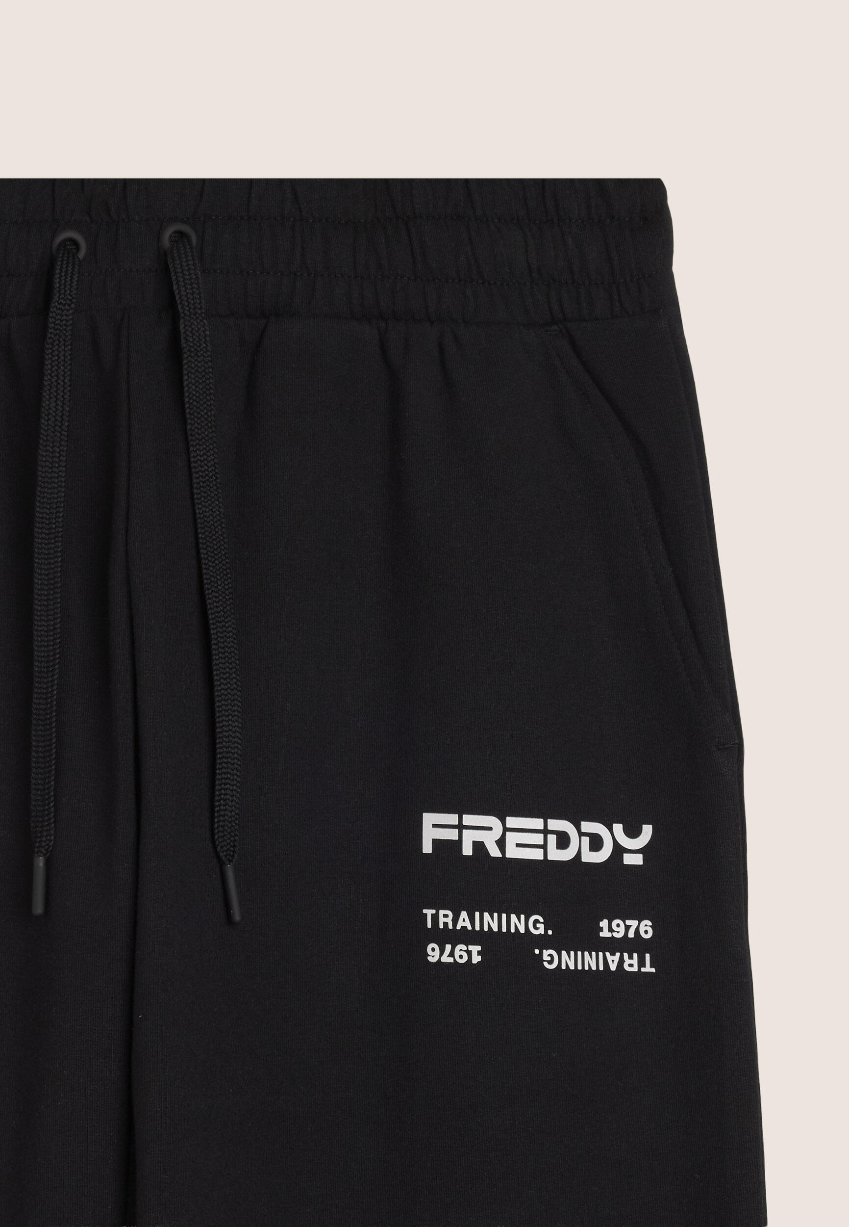 Pantalon de sport avec bandes latérales et bas côtelé 3/3
