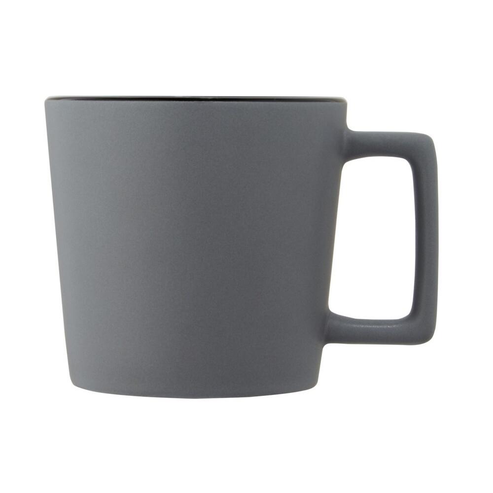Ceramic 370 Ml Tazza Bullet Cali Grigio Nero 2/4