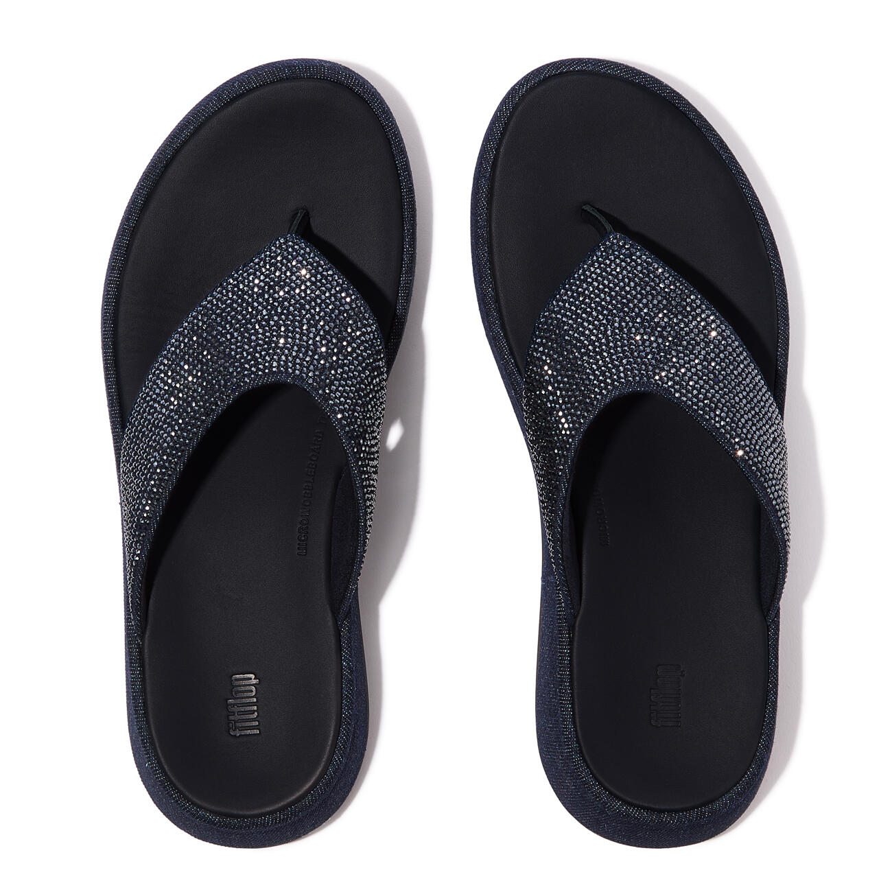 FITFLOP FitFlop F-Mode Toe Post - Denim And Hotfix  DONKERE DENIM 38 5/7