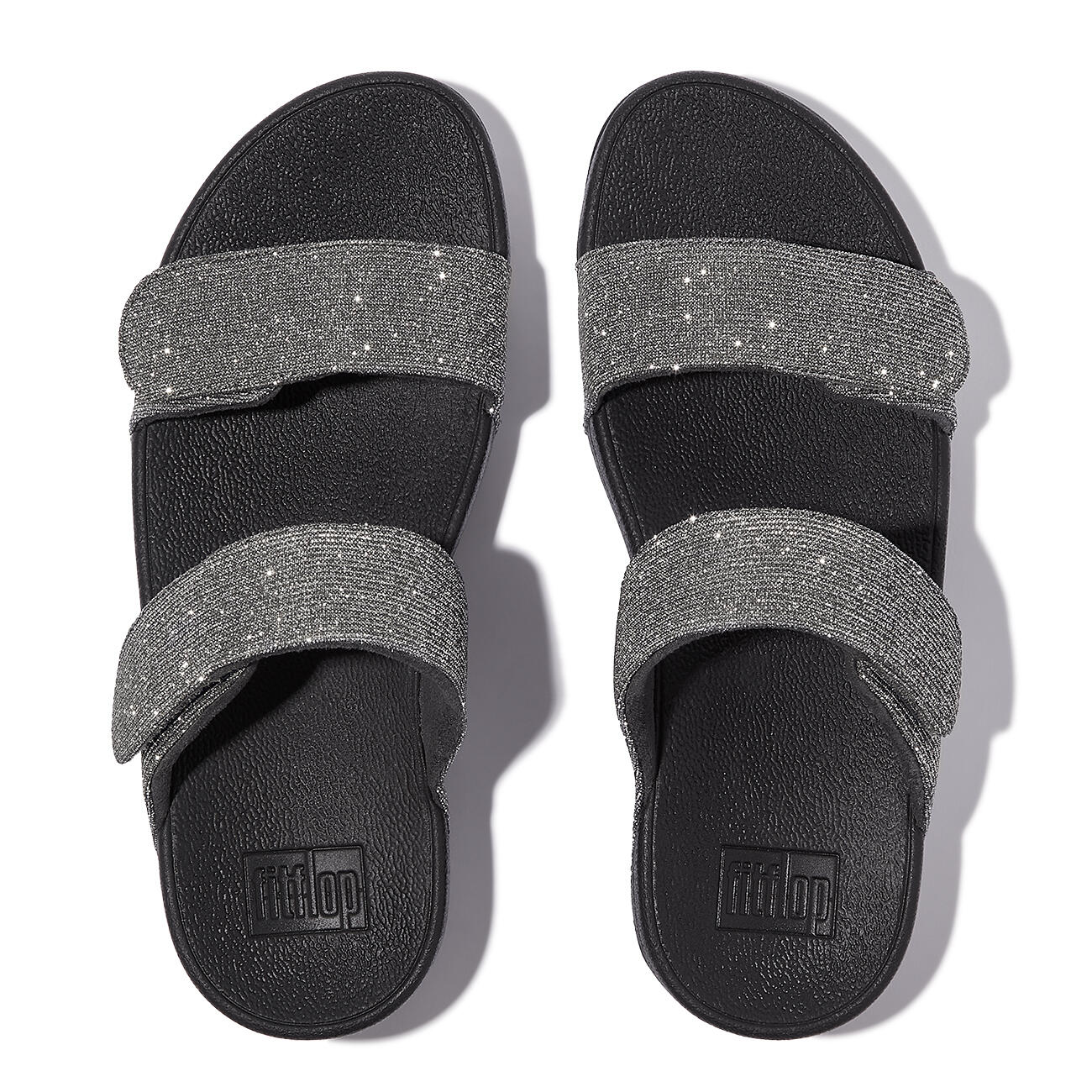 FITFLOP FitFlop Lulu Adjustable Shimmerlux Slides  TIN 36 5/7