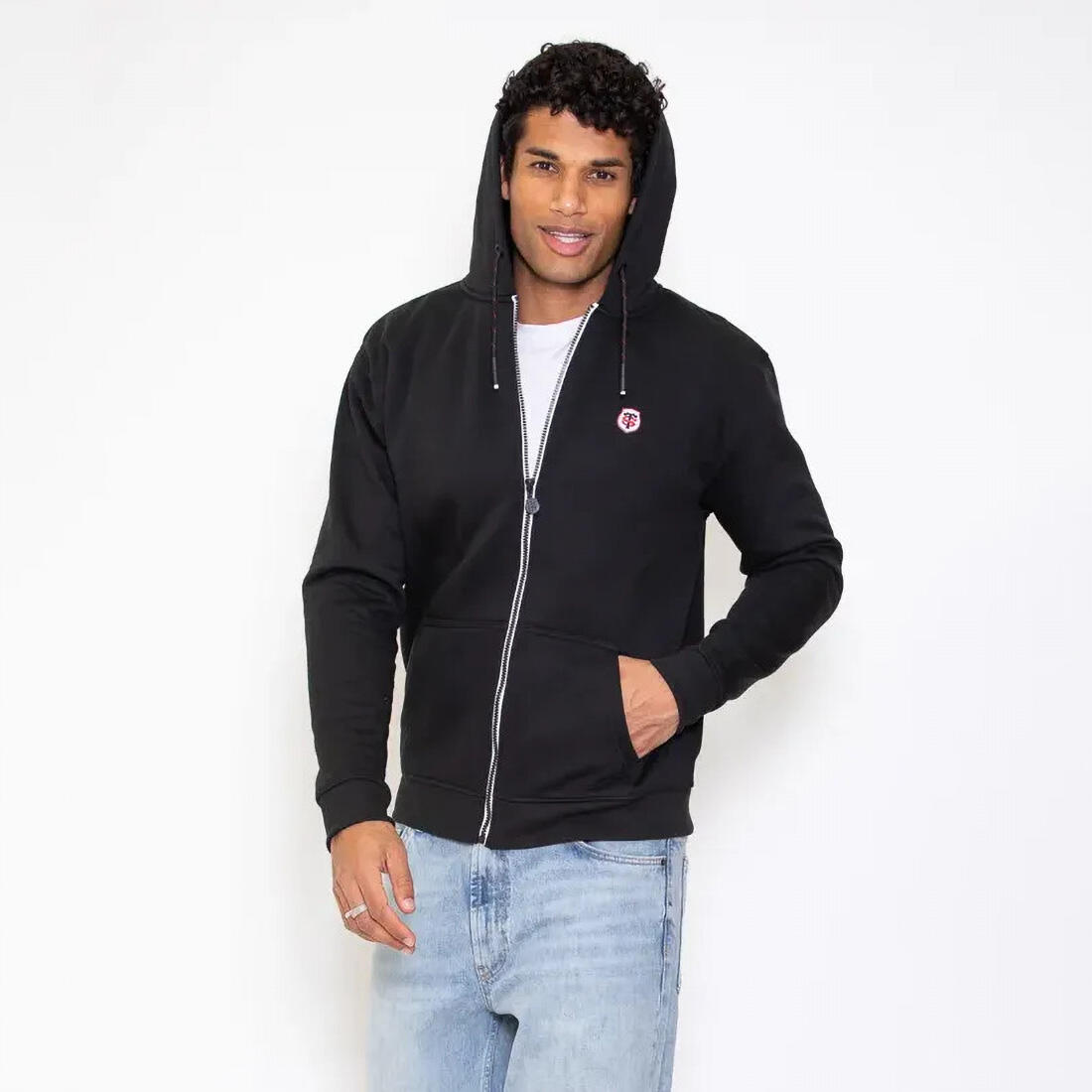 Felpa con cappuccio Jamo Stade Toulousain da uomo 3/5