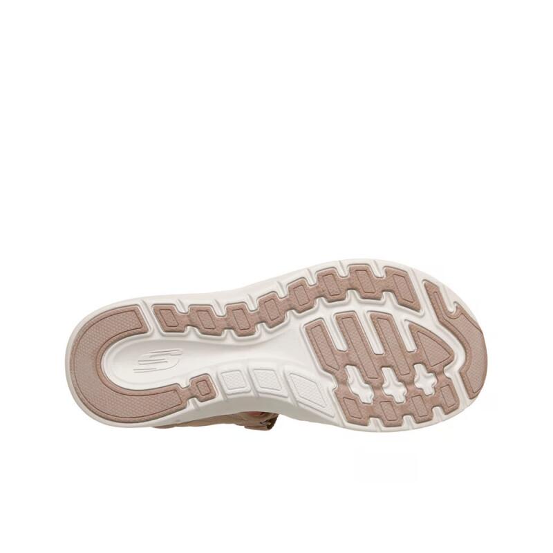 Flache Sandalen Damen Skechers Arch Fit 2.0 - Feelin´bright Braun 5/5