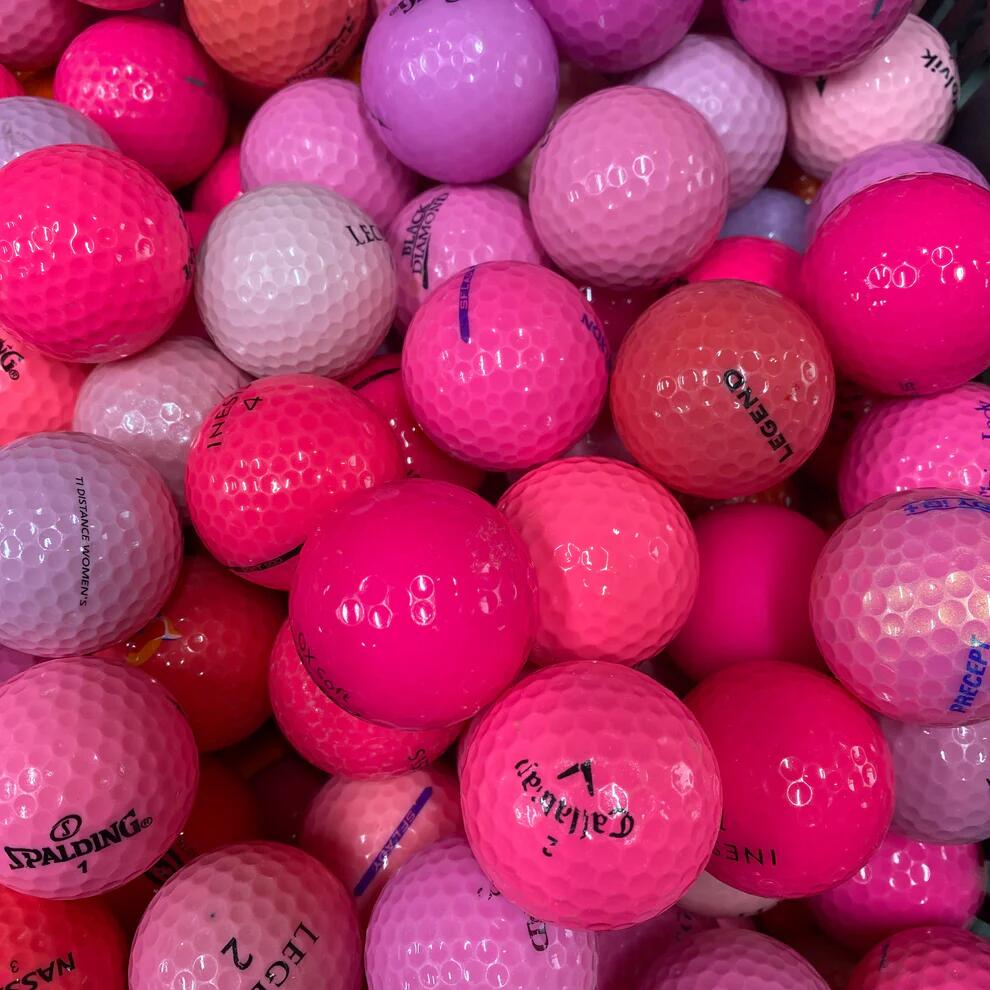 Lot de 50 balles de golf roses et violettes d’occasion / balles de lac 2/2