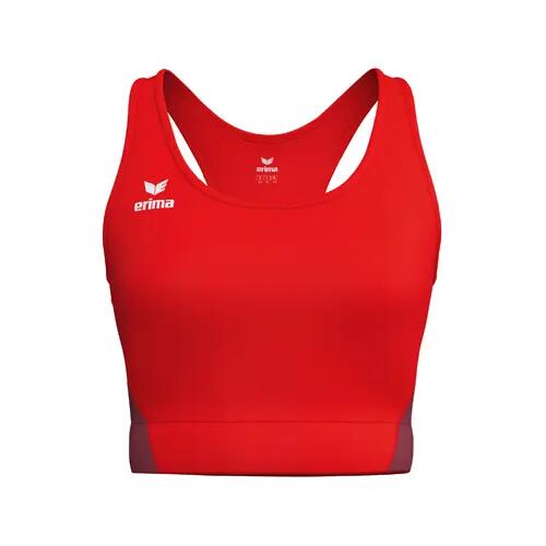 Sutien sport Erima T&F Wings roșu, seamless, spate cros, mărime 34