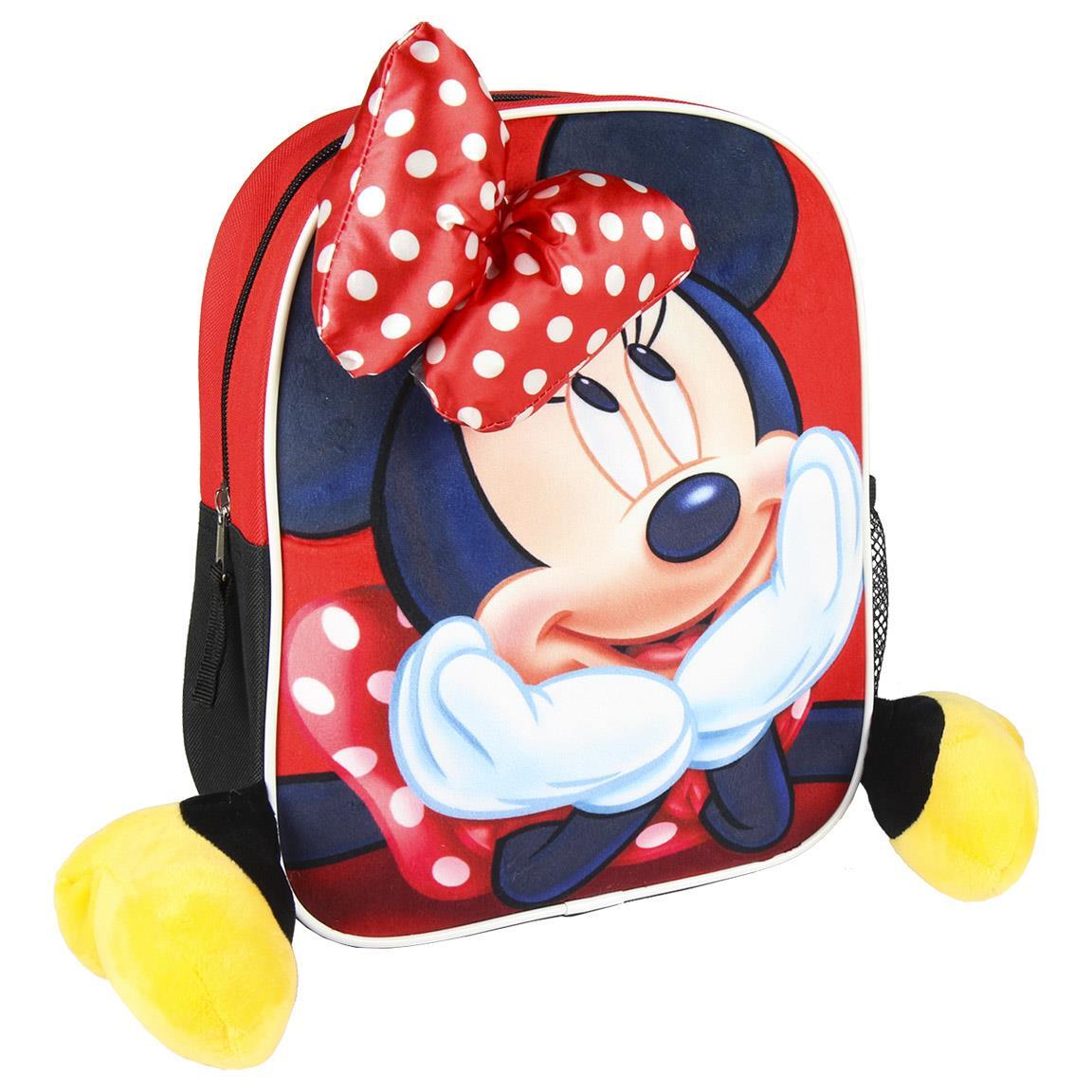 Sac à dos enfant 3D Minnie Mouse Rouge 1/2