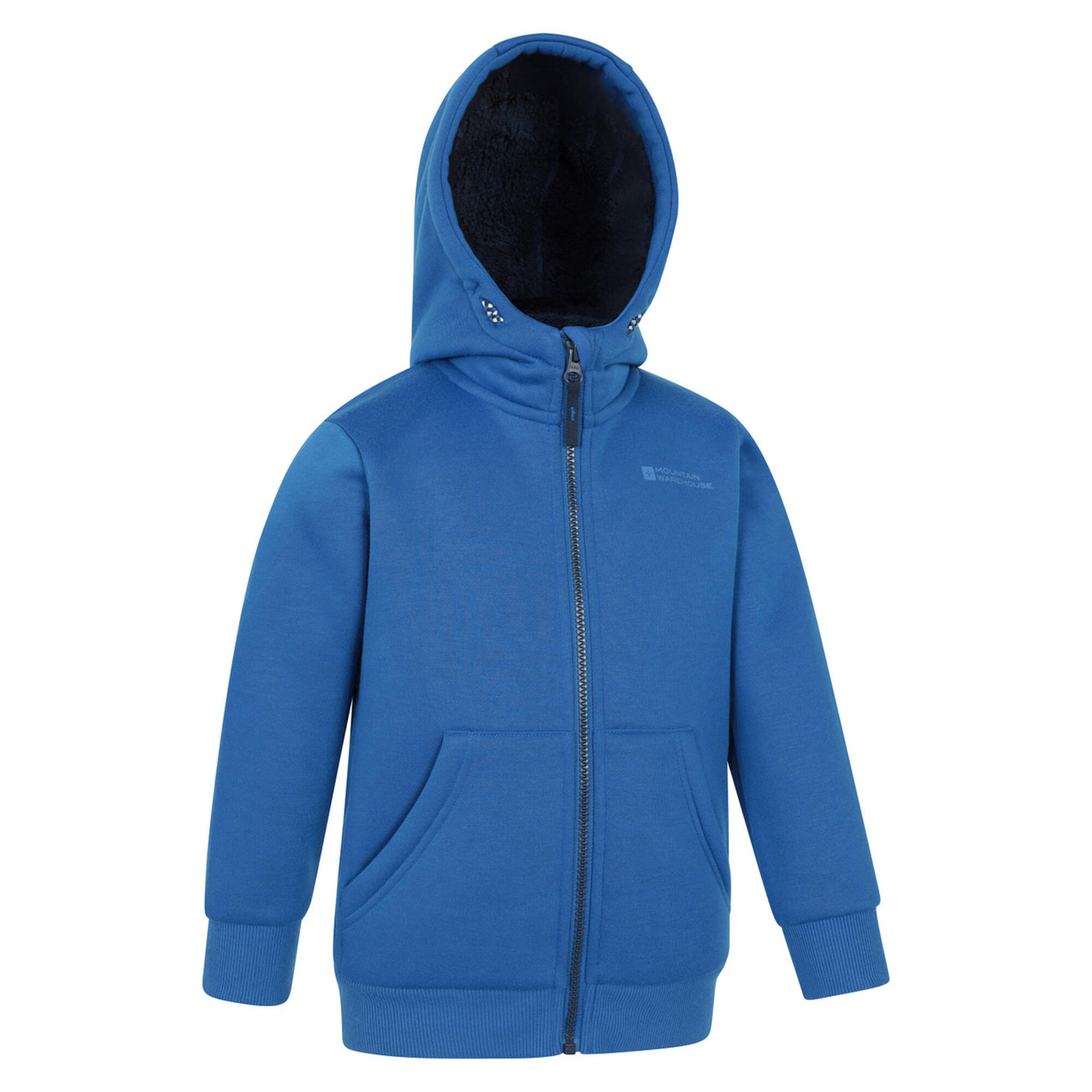 "Nordic II" Hoodie mit durchgehendem Reißverschluss für Kinder Blau 4/4