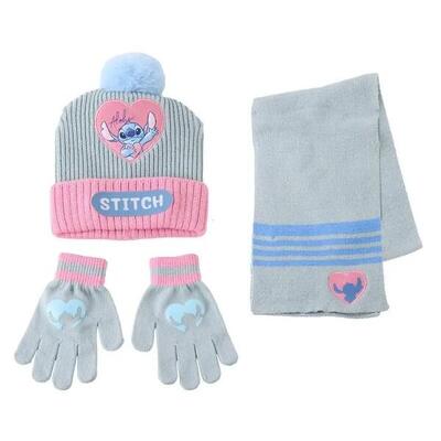 Winterset met muts, handschoenen en sjaal kind cerda disney stitch