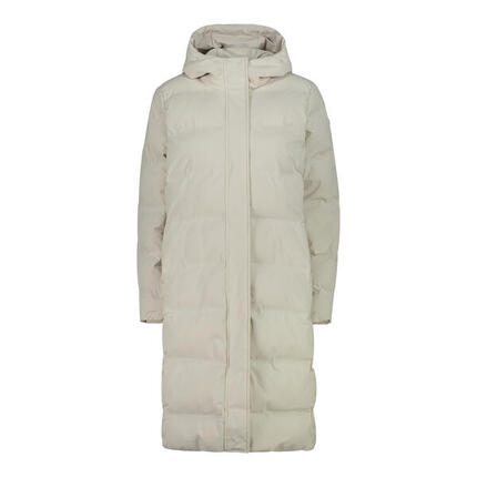 Długa kurtka puchowa z kapturem damska CMP