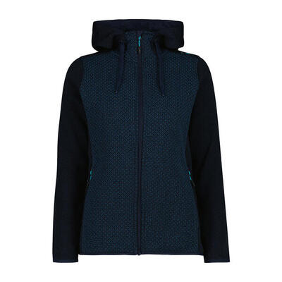 Dames wandeljas met rits en capuchon cmp