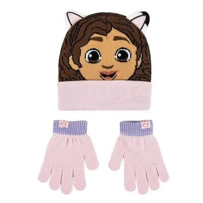 Set van muts en handschoenen meisje kind cerda gabbys dolls house