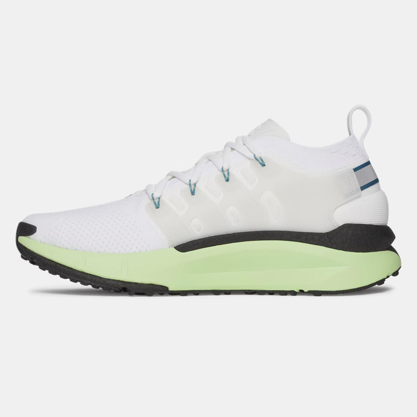 Scarpa UA Phantom X da uomo Bianco e verde lime 3/5