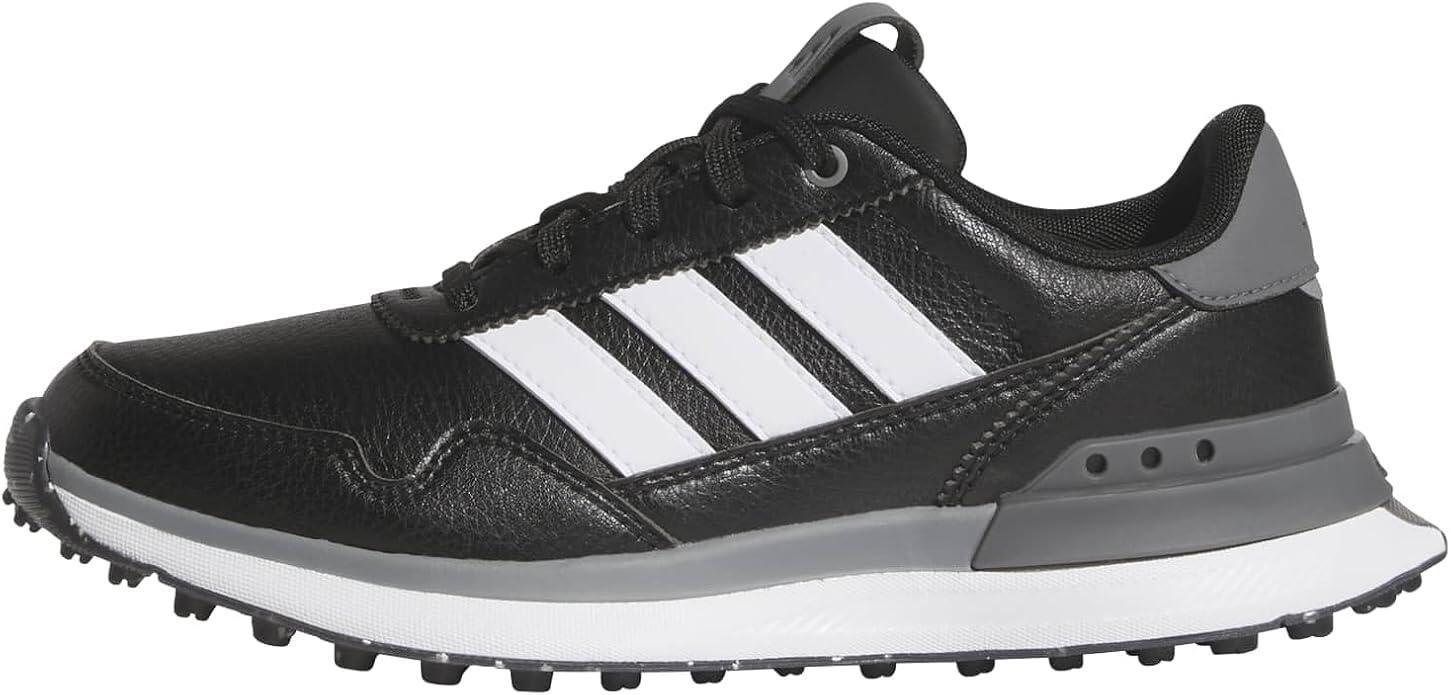 Adidas JR S2G 26, Sapatos de golfe para criança, Preto 3/7