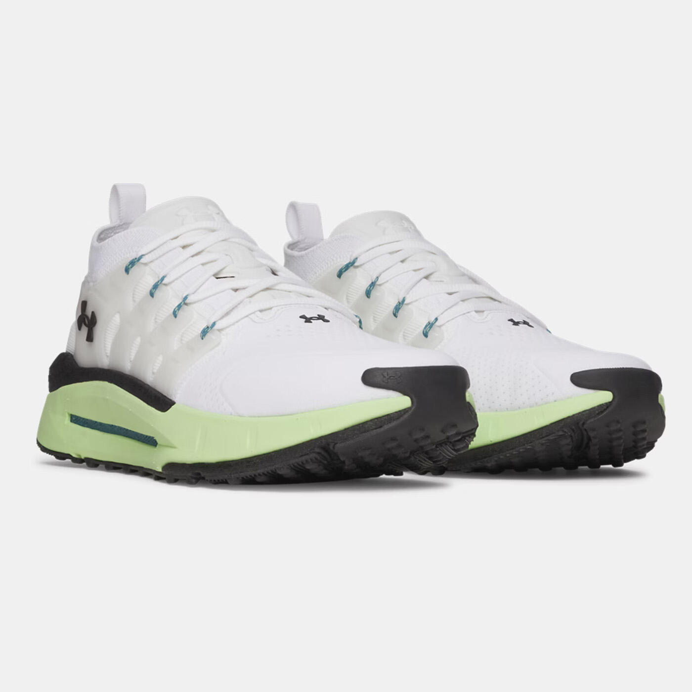 Scarpa UA Phantom X da uomo Bianco e verde lime 5/5