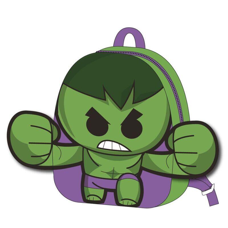 Children's backpack Cerda Marvel Hulk plush