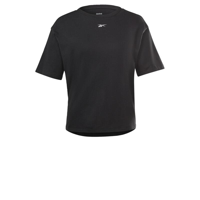 Camiseta Manga Corta Algodón Mujer Reebok MYT Cozy Negro
