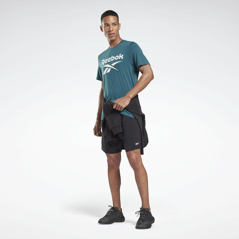 Póló Reebok Workout Ready Supremium Graphic, Zöld, Férfiak