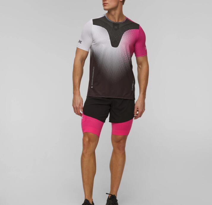 Koszulka biegowa męska X-Bionic Corefusion Run Shirt Pink 3/5