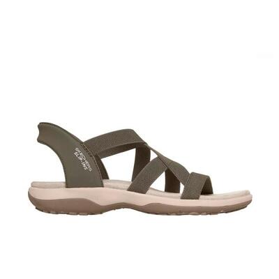 Platte sandalen dames skechers groen