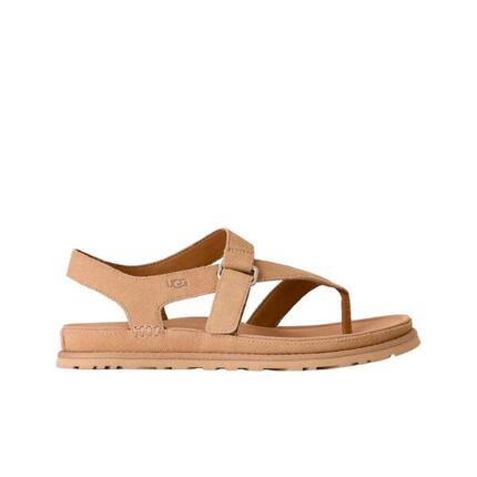 Sandales Plates Femme Ugg W Goldengaze Toe Post Marron