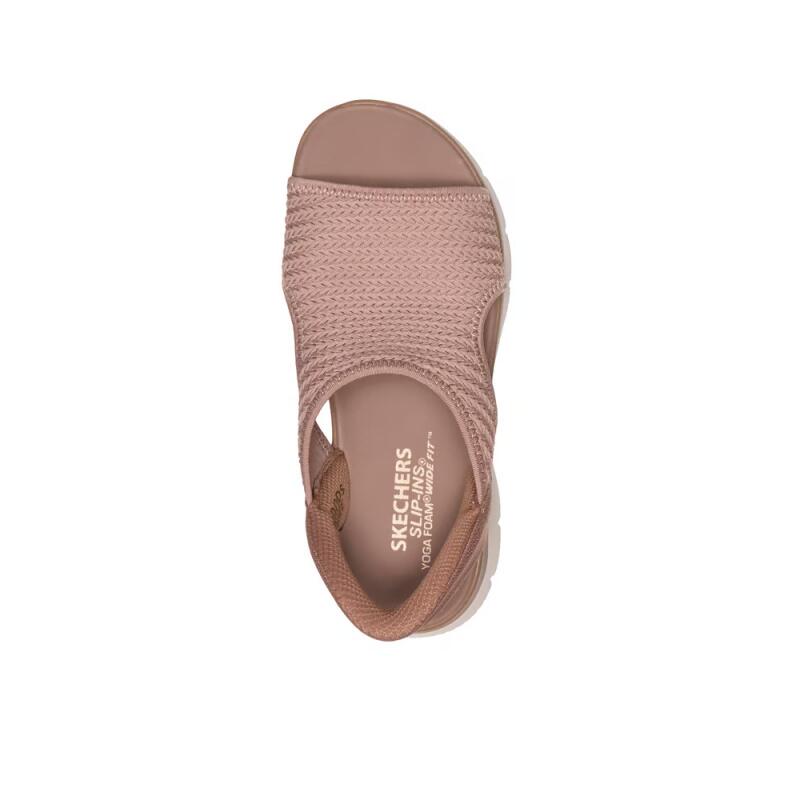 Sandalias Planas Mujer Skechers Summits - Sweetly Evolved Marrón 3/4