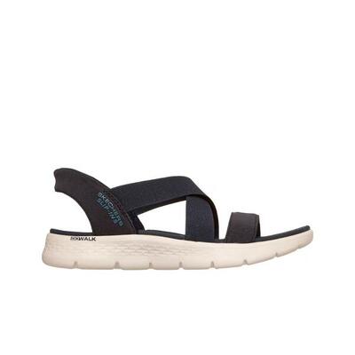 Platte sandalen dames skechers go walk flex sandal blauw