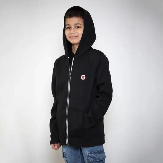 Veste à capuche pour enfant Jamo Stade Toulousain Noir