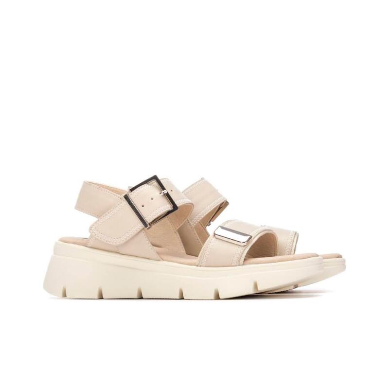 Sandales Plates Femme Refresh  Beige 4/4