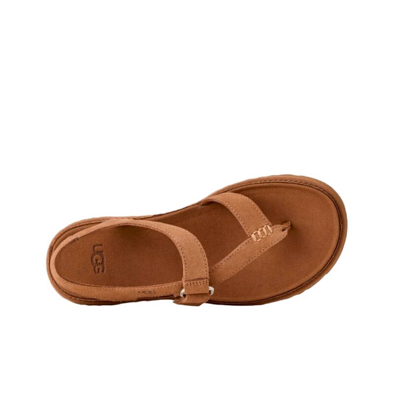 Sandalias Planas Mujer Ugg W Goldengaze Toe Post Marrón 4/7